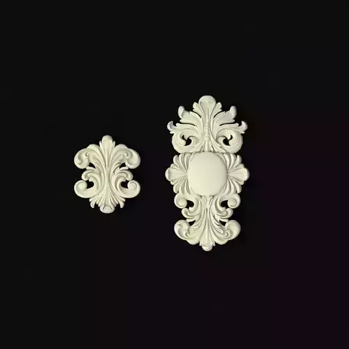 Central decor ornament for furniture