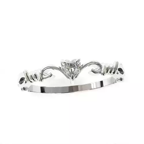 Heart solitaire Ring