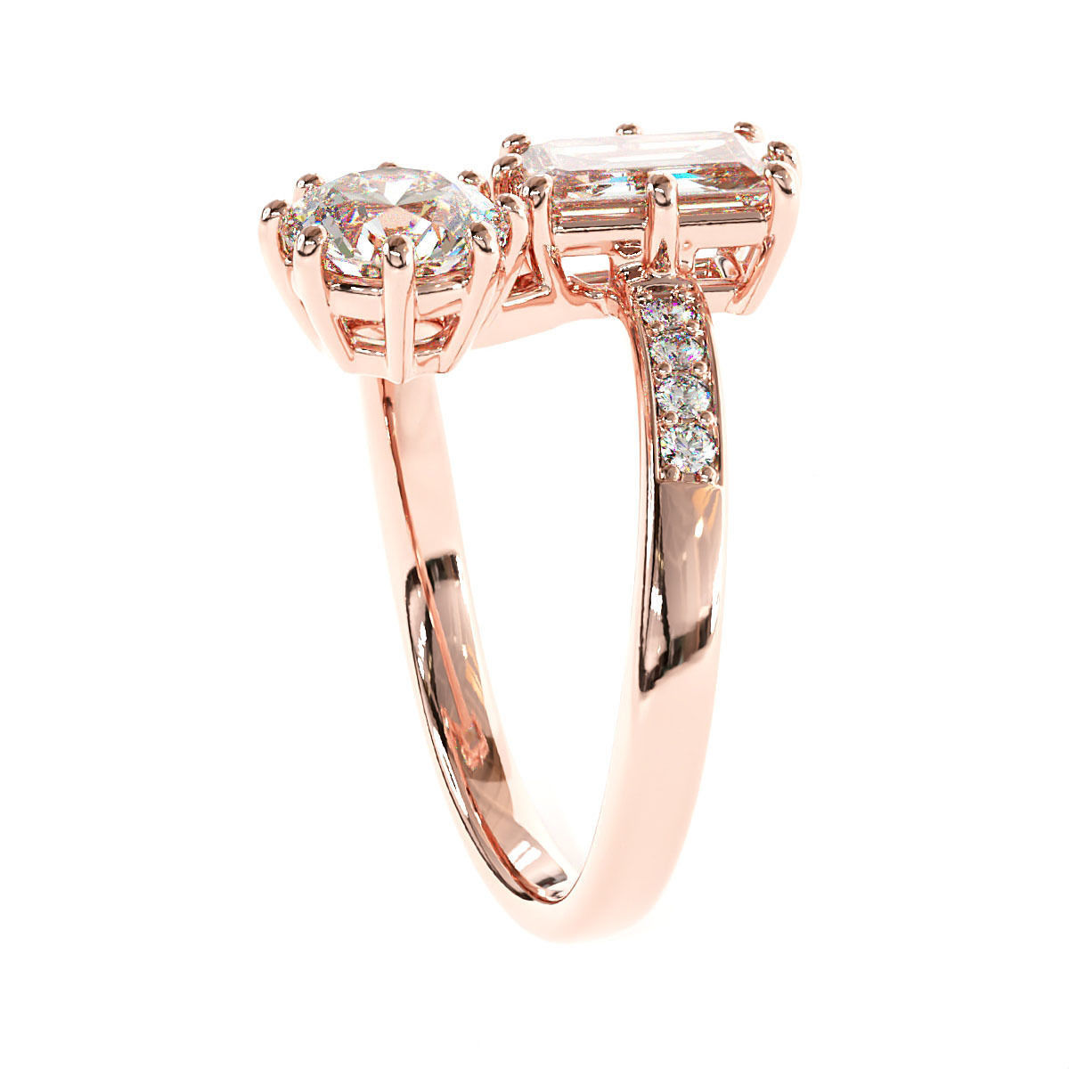 Engagement Fancy Ring 3D print model_5