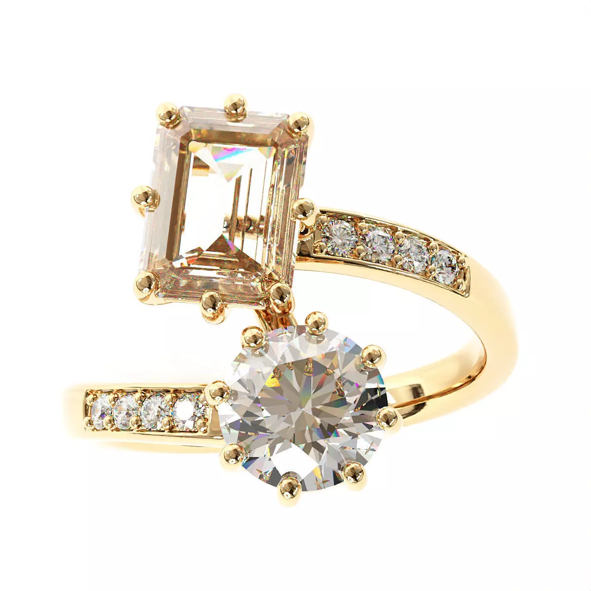 Engagement Fancy Ring 3D print model_0