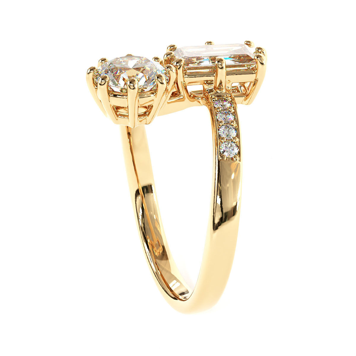 Engagement Fancy Ring 3D print model_1