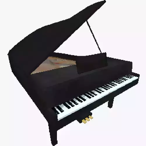 PS1 Low Poly Grand Piano