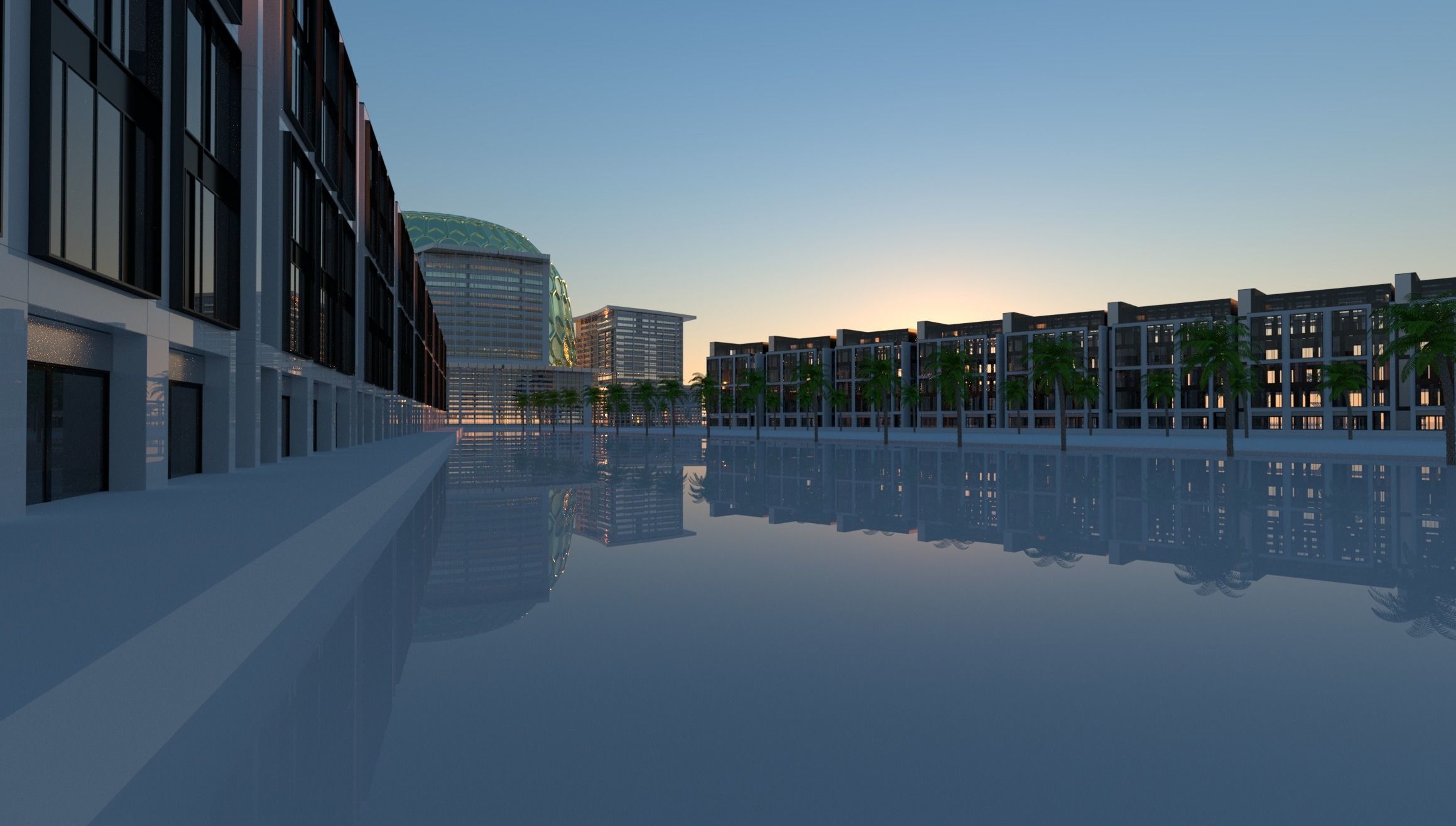 EXPO 2020 DUBAI  - side walk 3D model_2