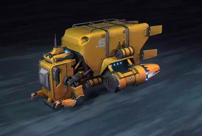 Harvester futuristic vehicle