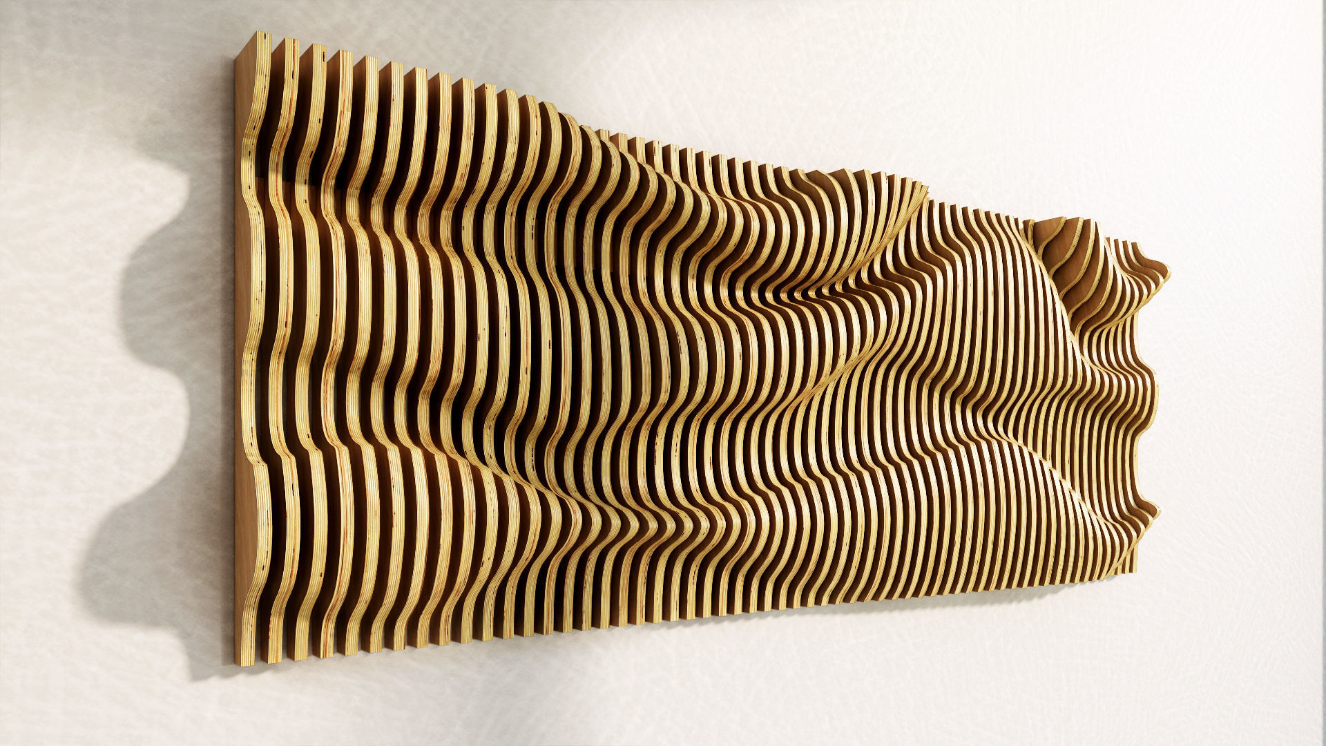 parametric wall panel  3D model_1