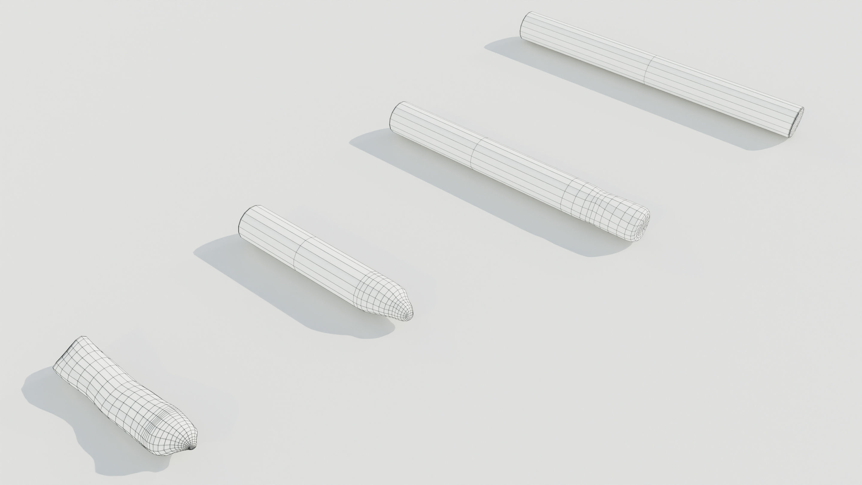 Cigarettes Low-poly 3D model_16