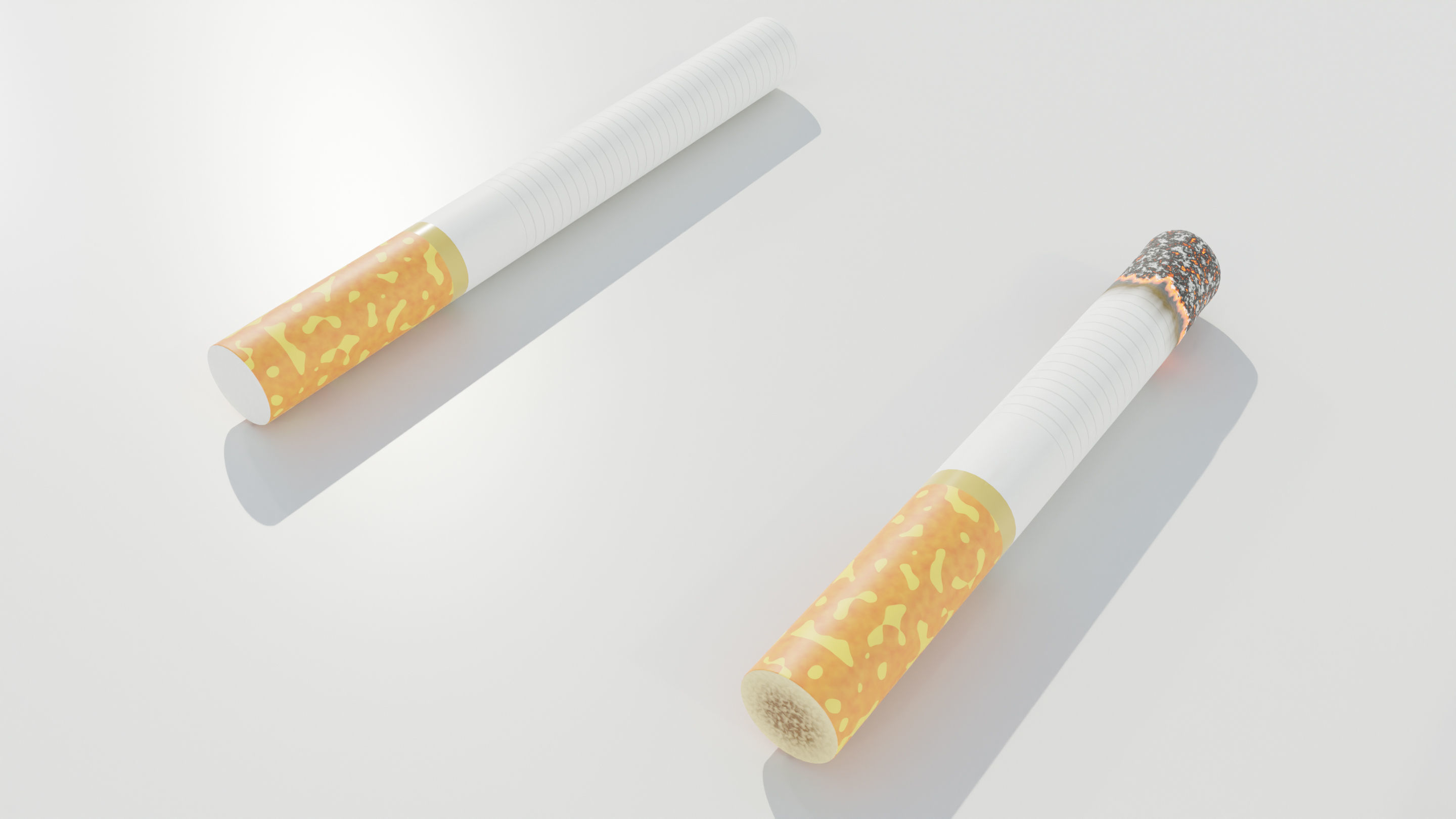 Cigarettes Low-poly 3D model_7