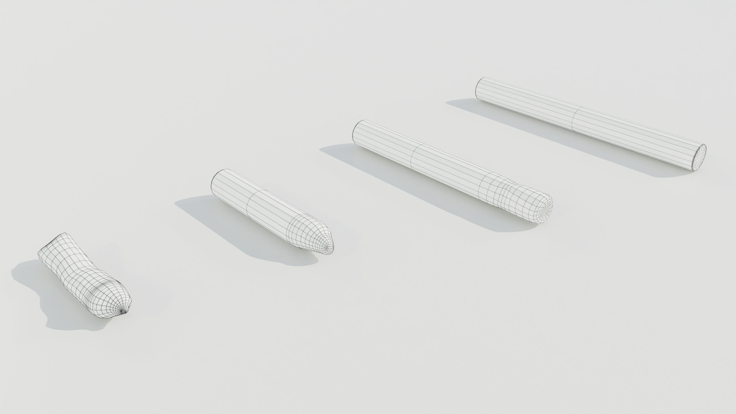 Cigarettes Low-poly 3D model_12