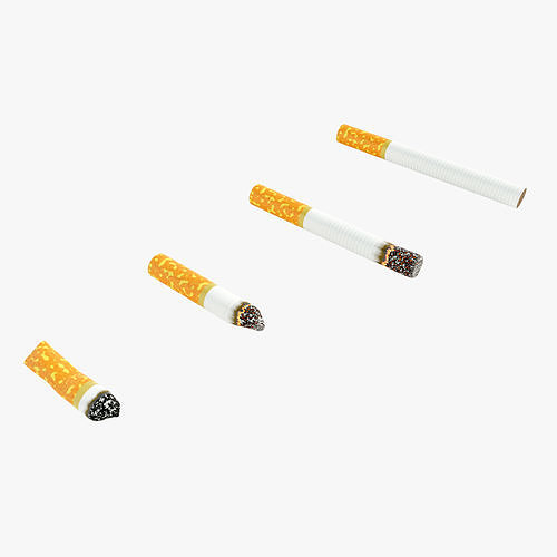 Cigarettes Low-poly 3D model