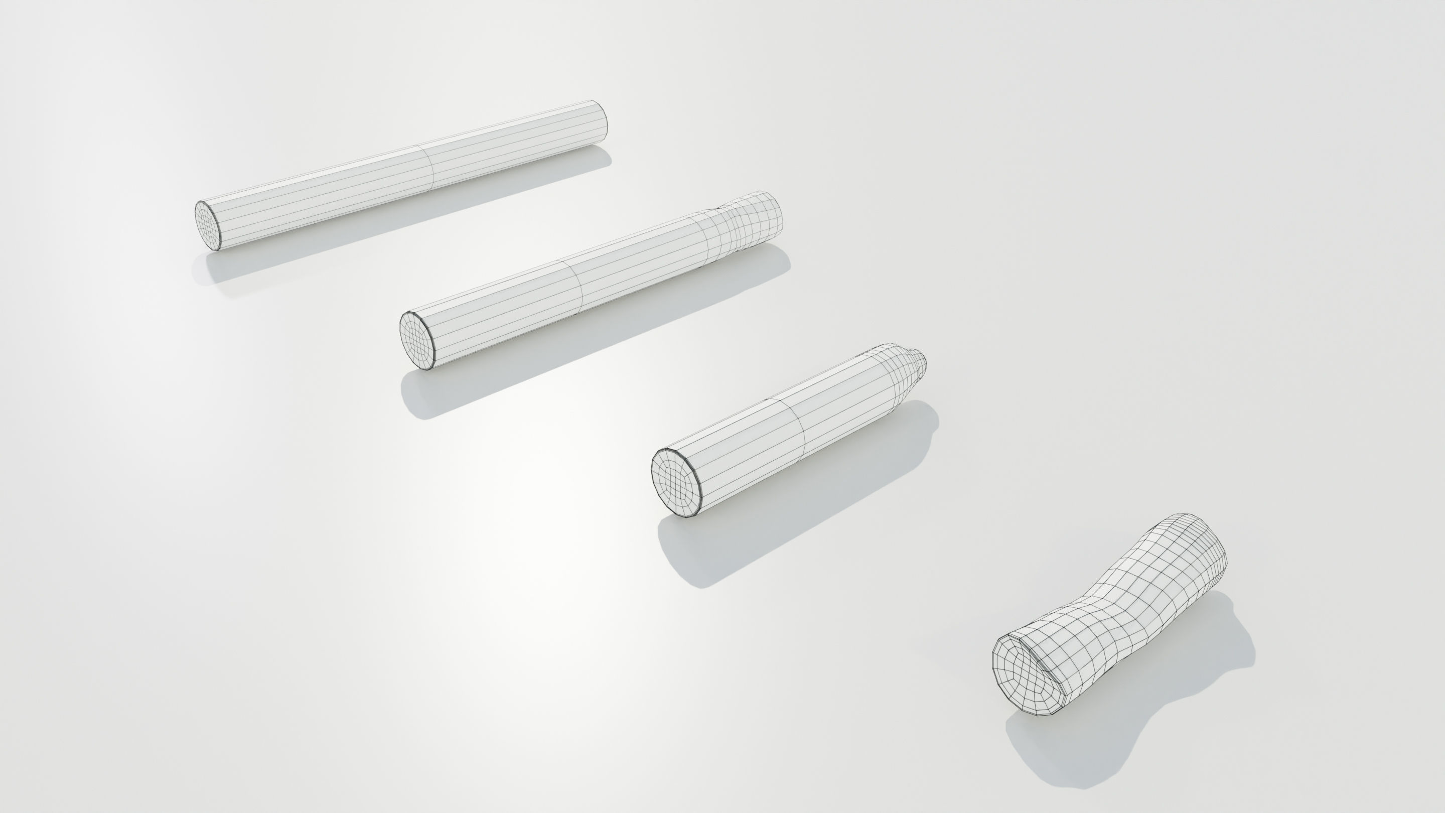 Cigarettes Low-poly 3D model_15