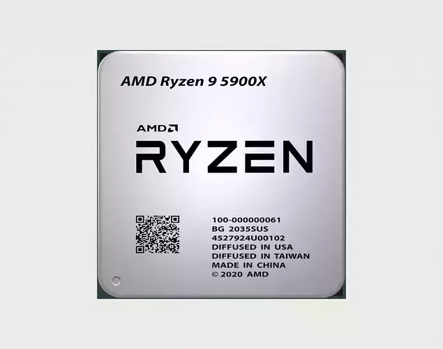 CPU AMD Ryzen 9 5900X Low-poly 3D model
