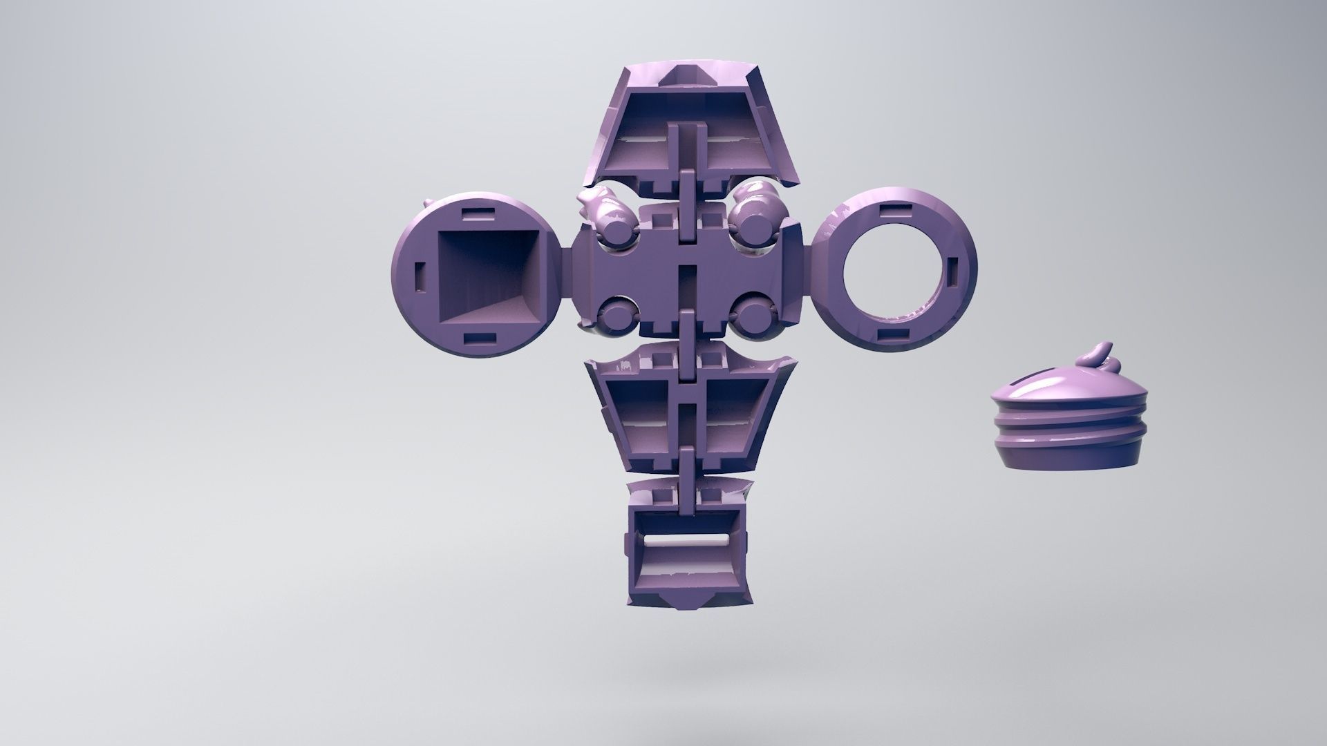 Piggy Bank Foldable 3D print 3D print model_4