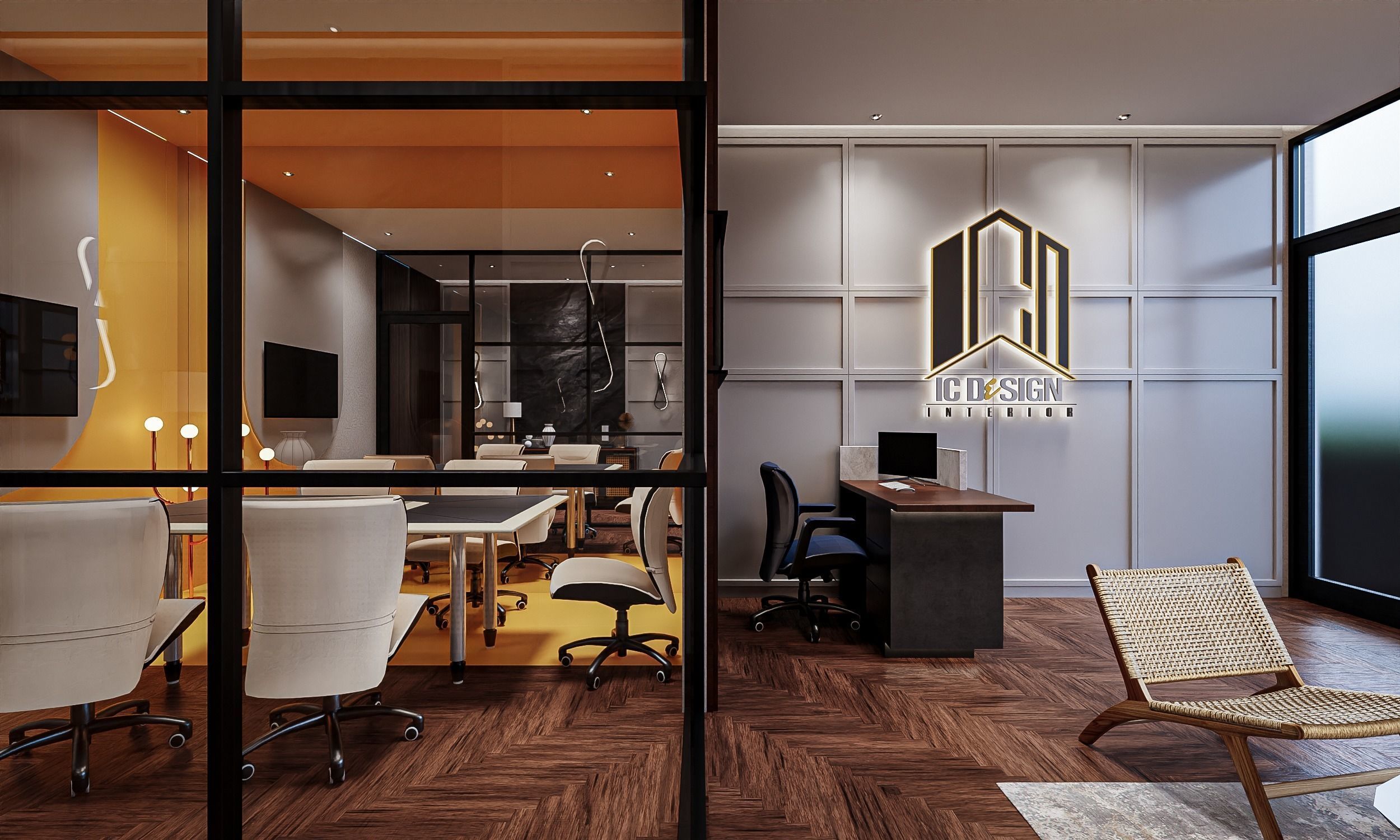 Office 3D  InteriorDesign Low-poly 3D model_2
