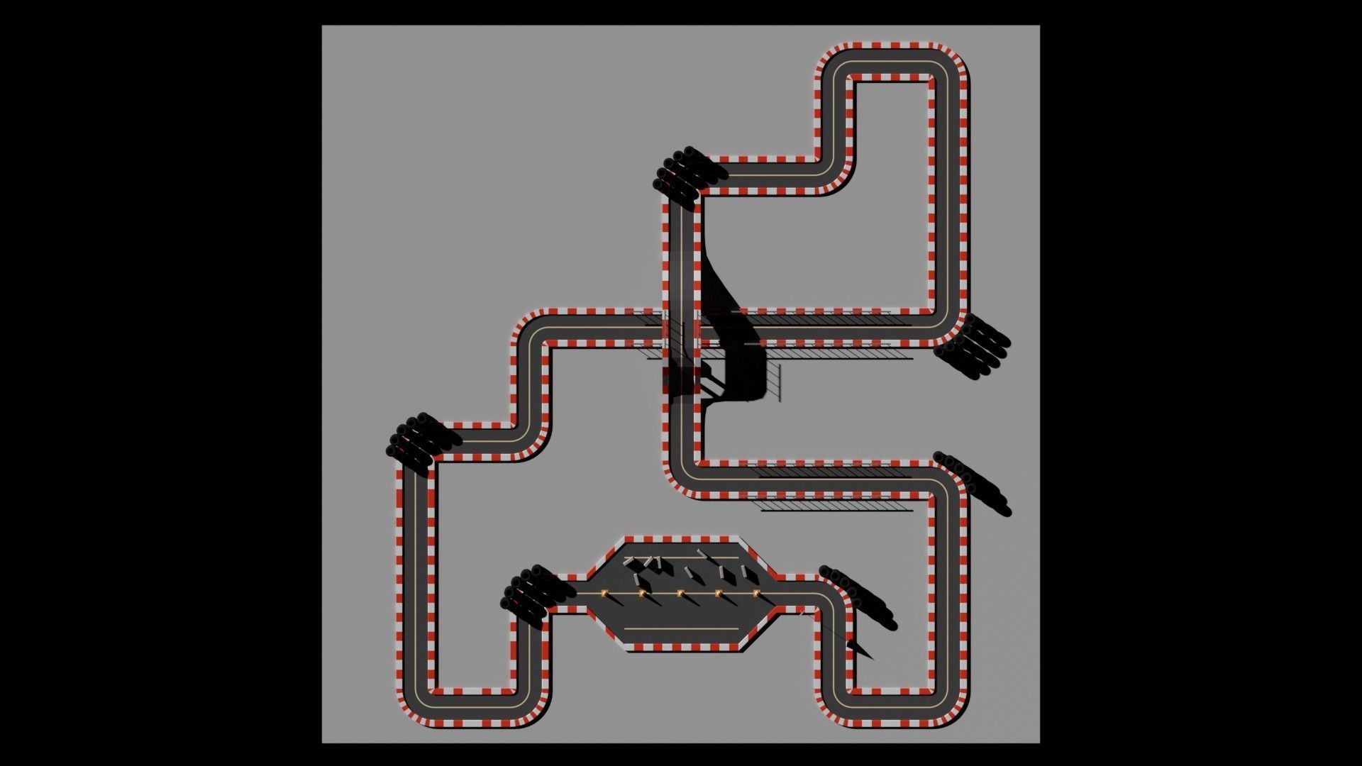 Low Poly Road Assets Low-poly 3D model_1