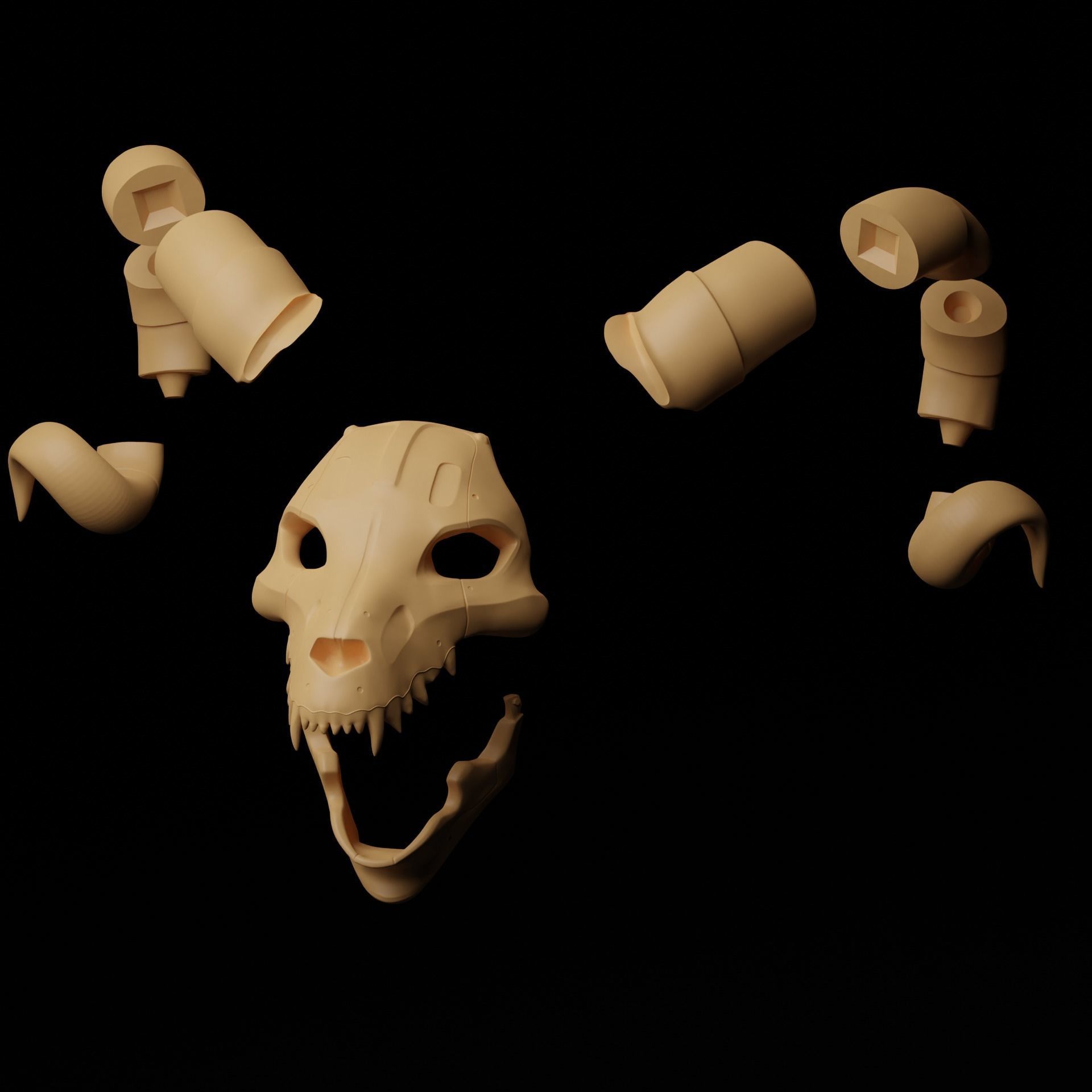REVENANT UNHOLY BEAST LEGENDARY MASK APEX LEGENDS 3D print model_6