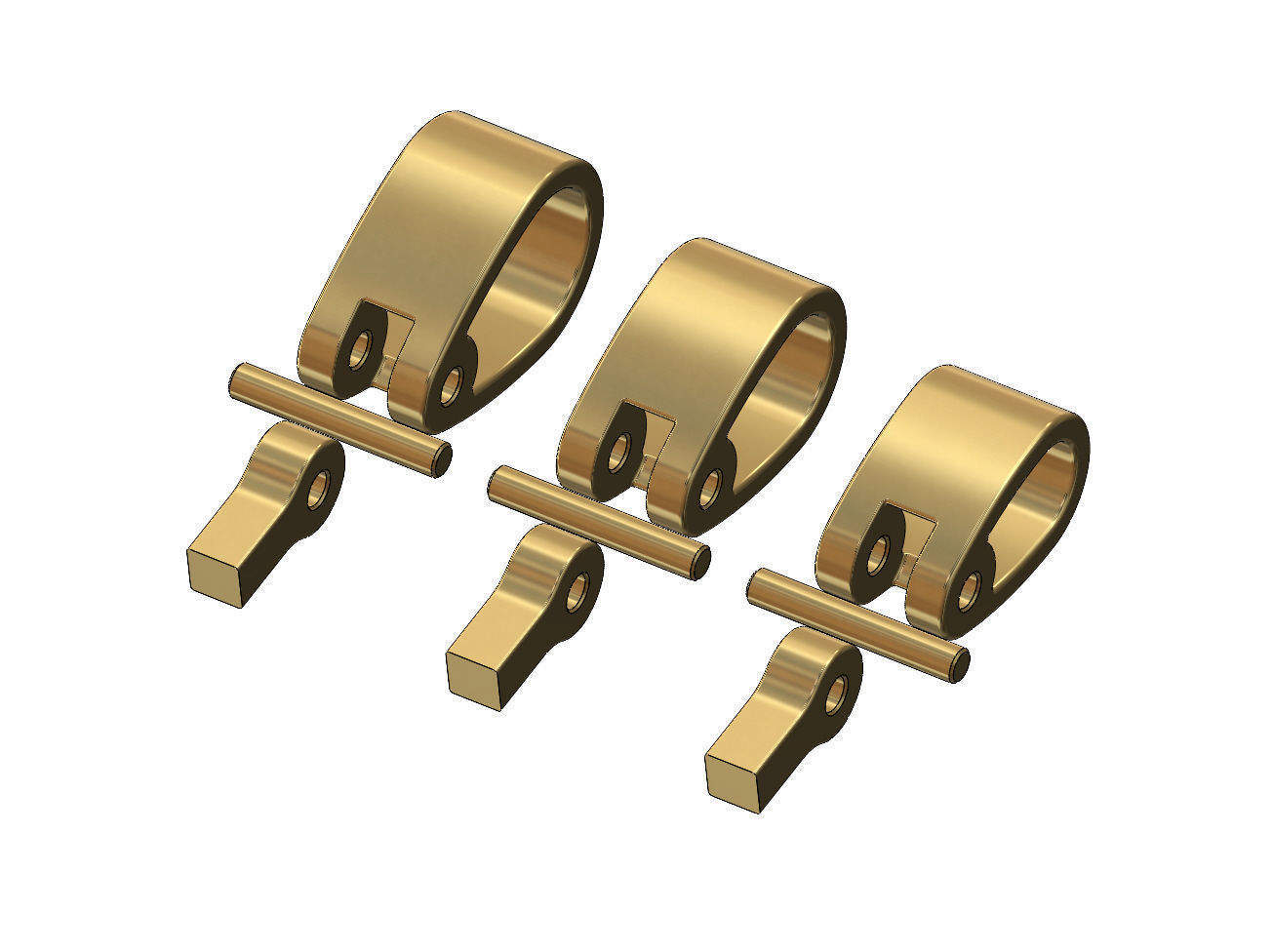 Simple bail connection for chain sizes 3 4 5mm 3D print model_3