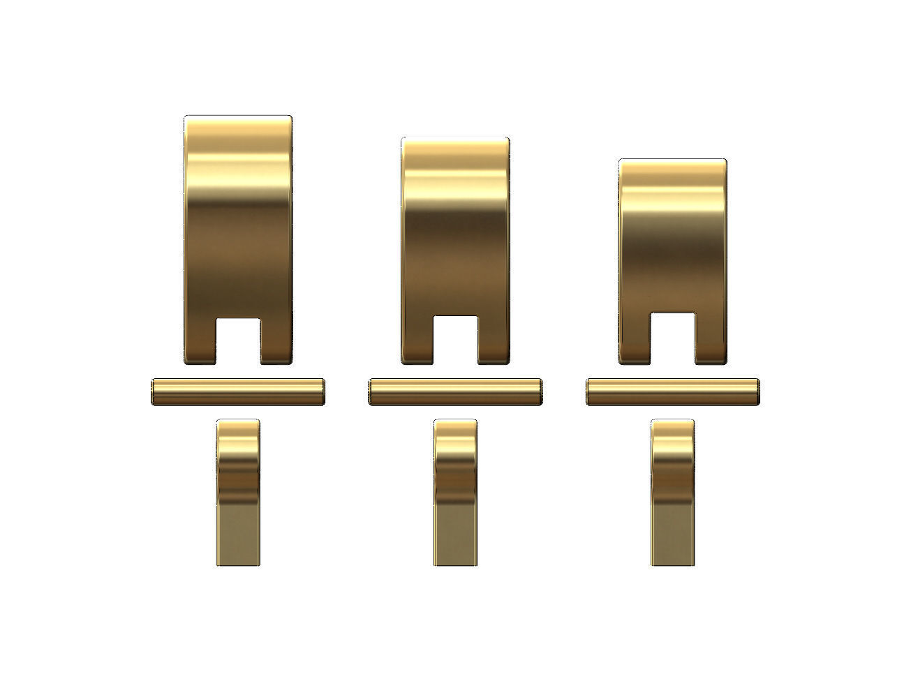 Simple bail connection for chain sizes 3 4 5mm 3D print model_2