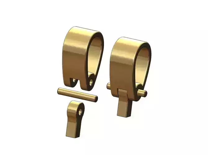 Simple bail connection for chain sizes 3 4 5mm 3D print model