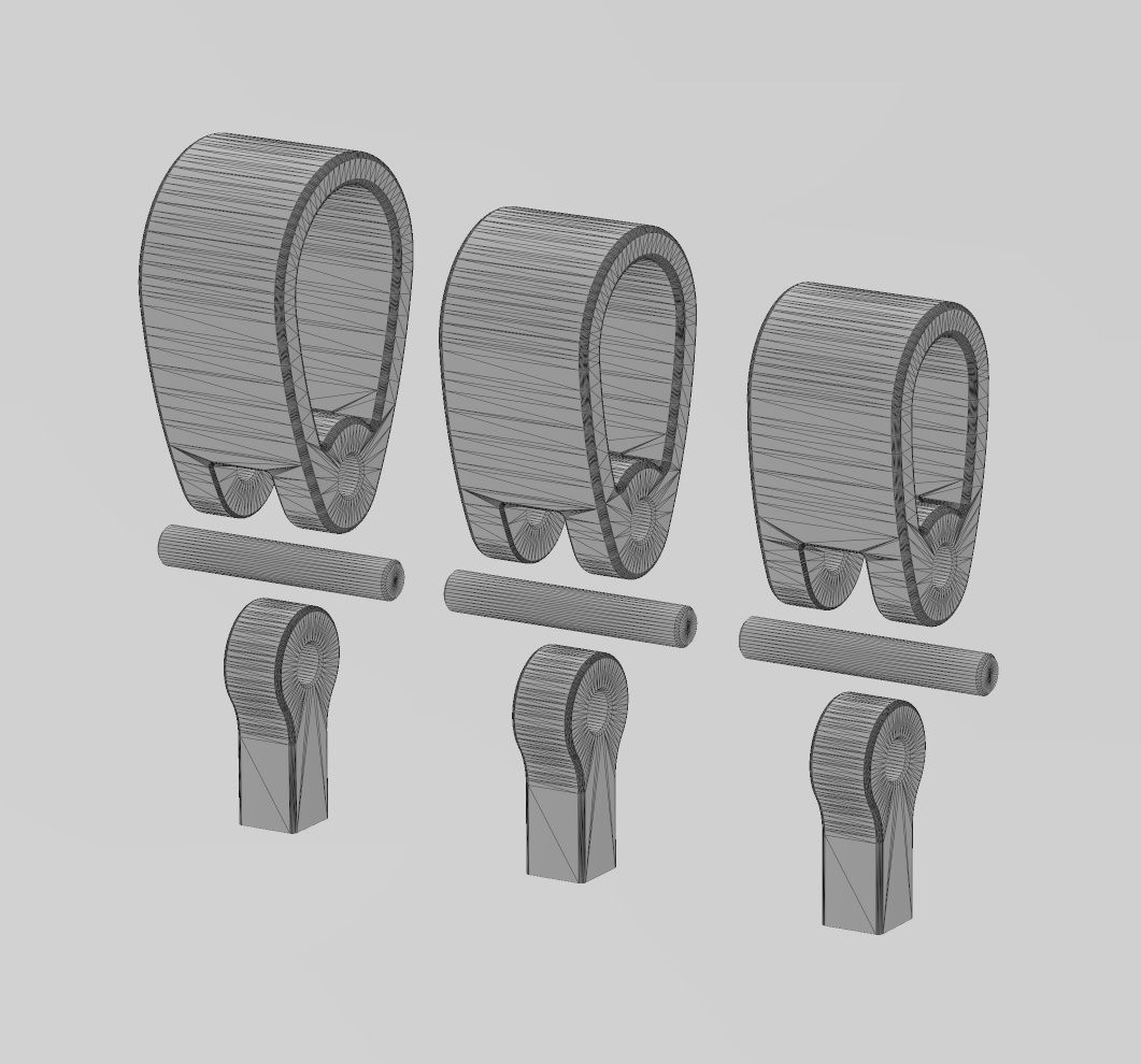 Simple bail connection for chain sizes 3 4 5mm 3D print model_15