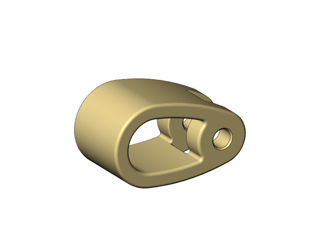 Simple bail connection for chain sizes 3 4 5mm 3D print model_11