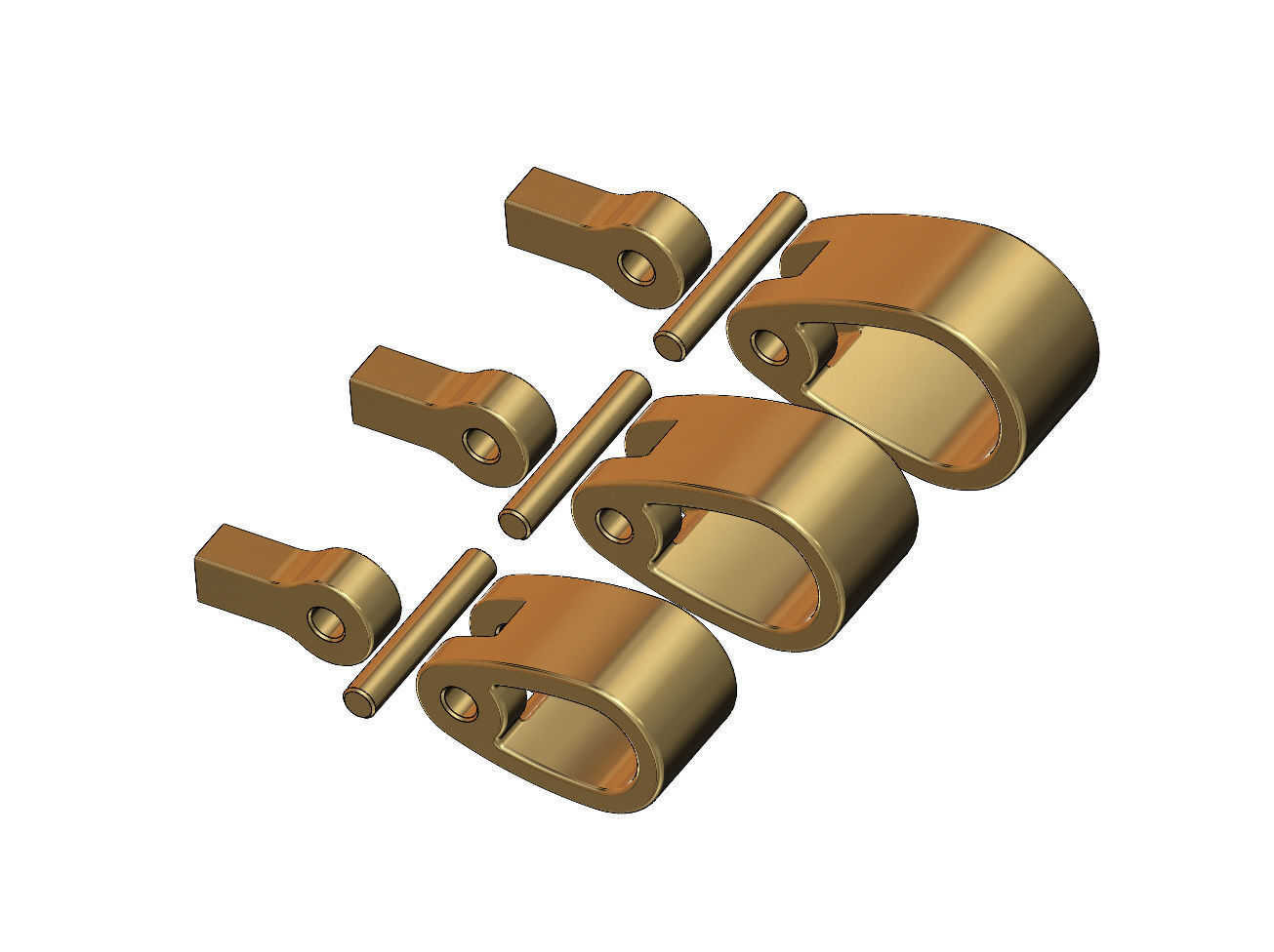 Simple bail connection for chain sizes 3 4 5mm 3D print model_4