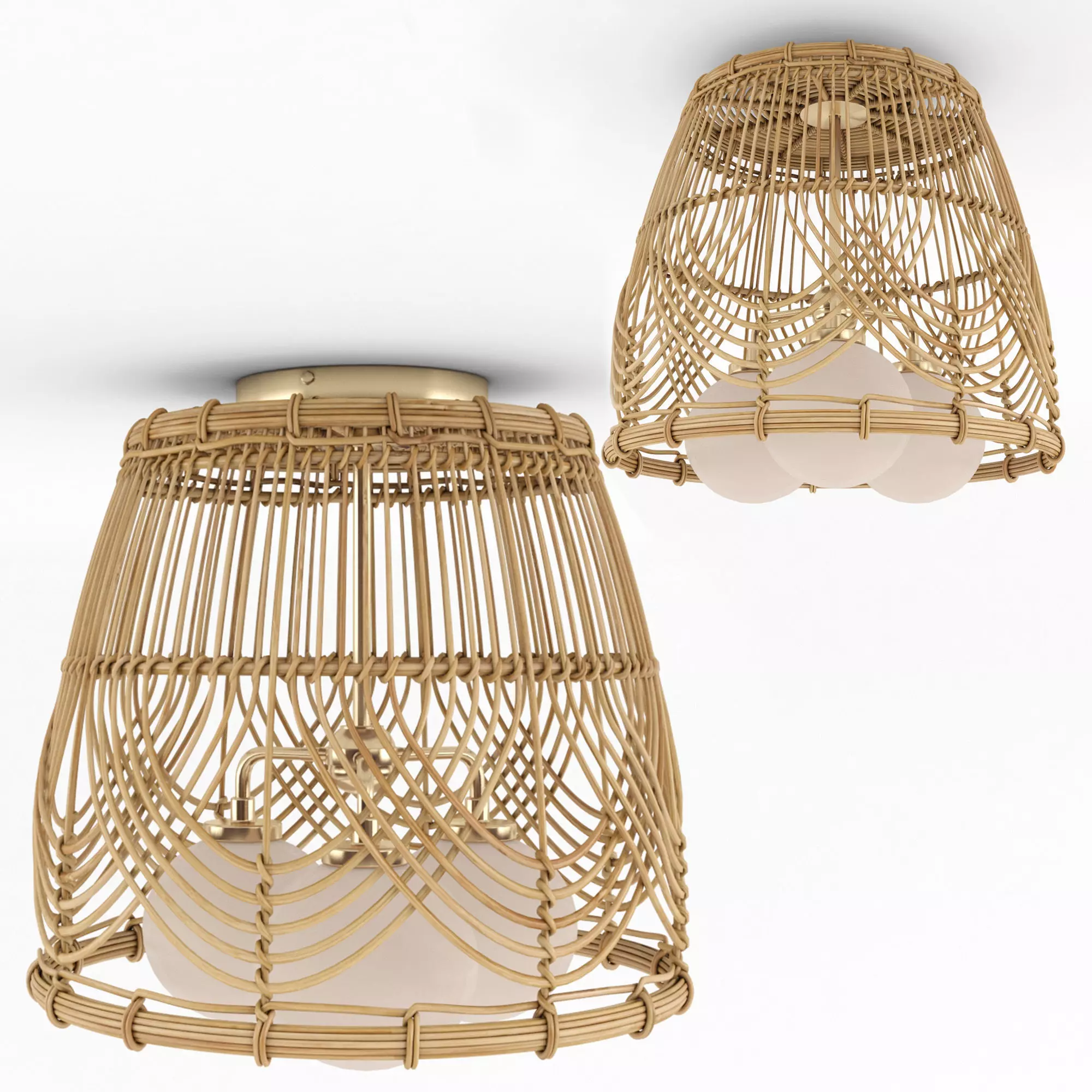 SERENE DECO CEILING LIGHT 3D model_0