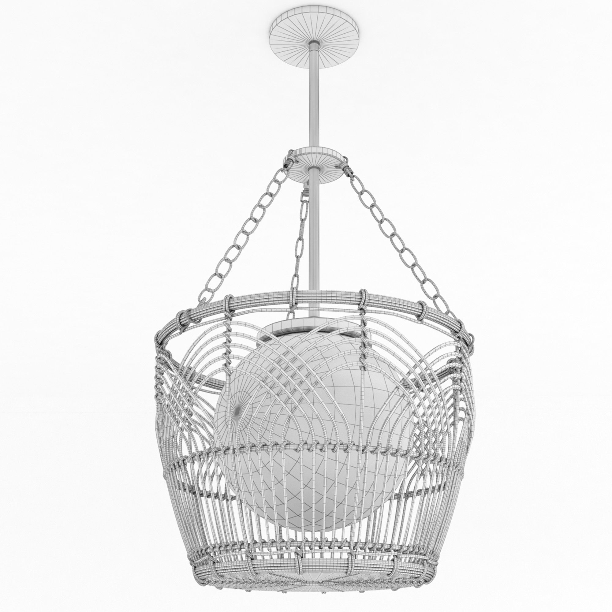 SERENE DECO BASKET LANTERN 3D model_1