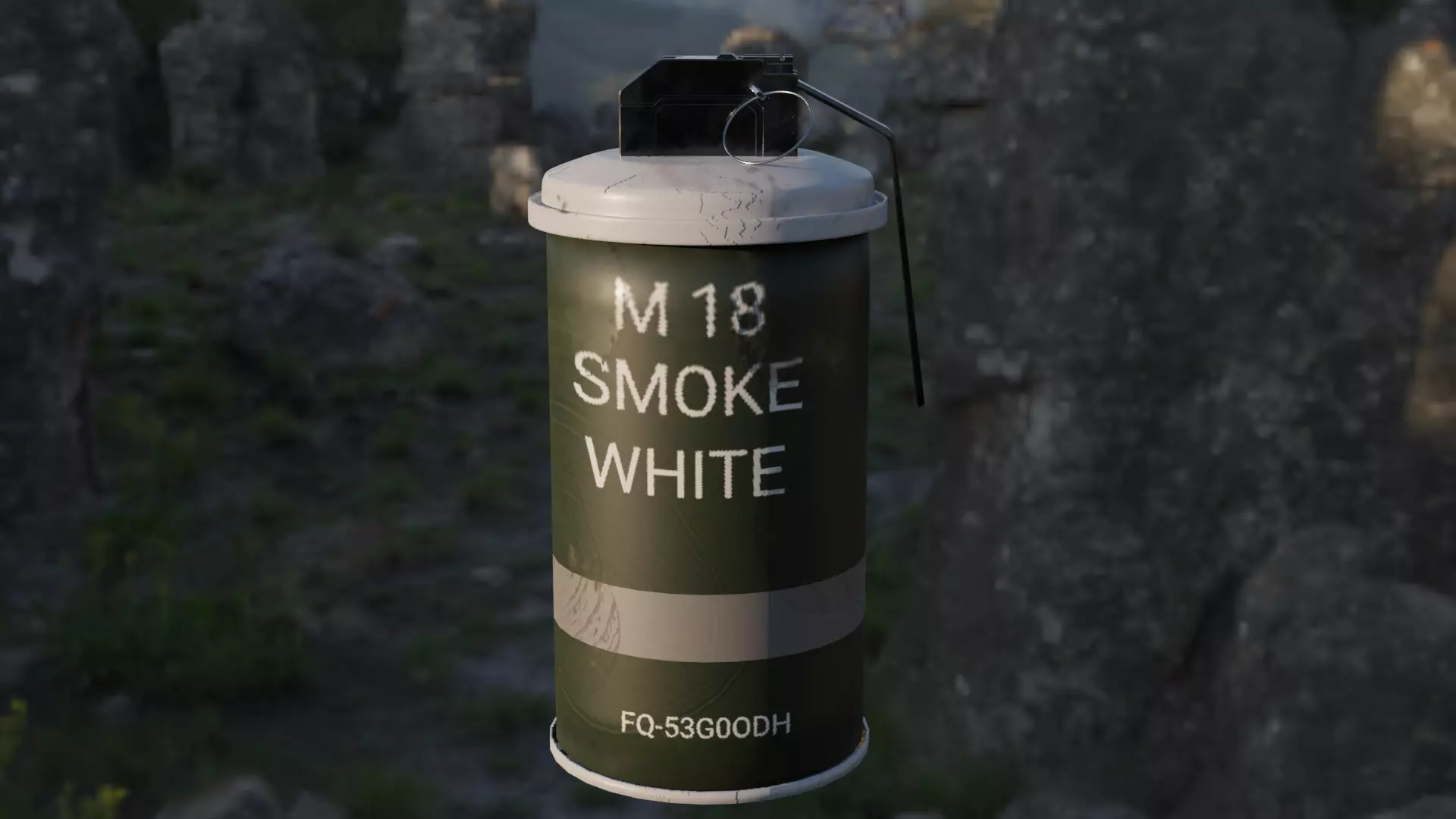 M-18 Smoke Grenade Free 3D model_0