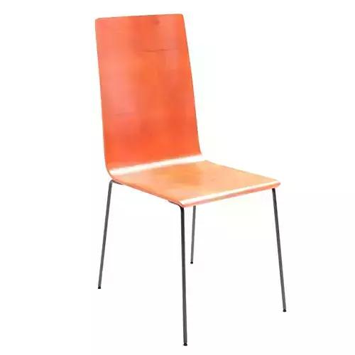 chair 3d model orange dining