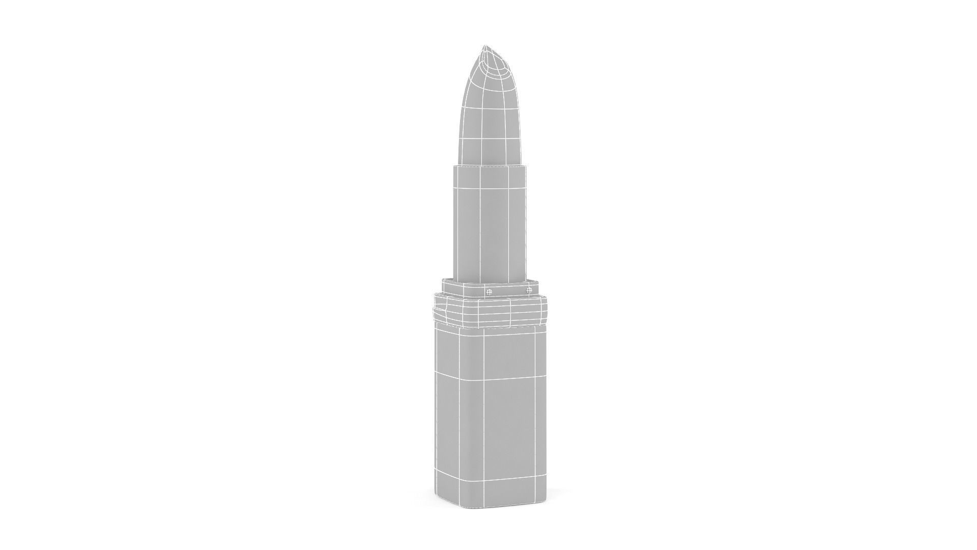 Lipstick in gold 3D model_9