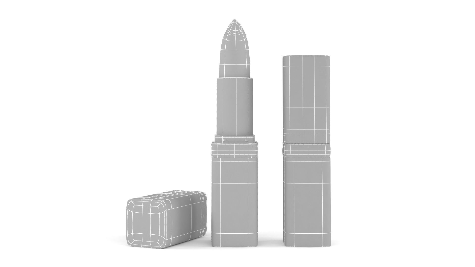 Lipstick in gold 3D model_7