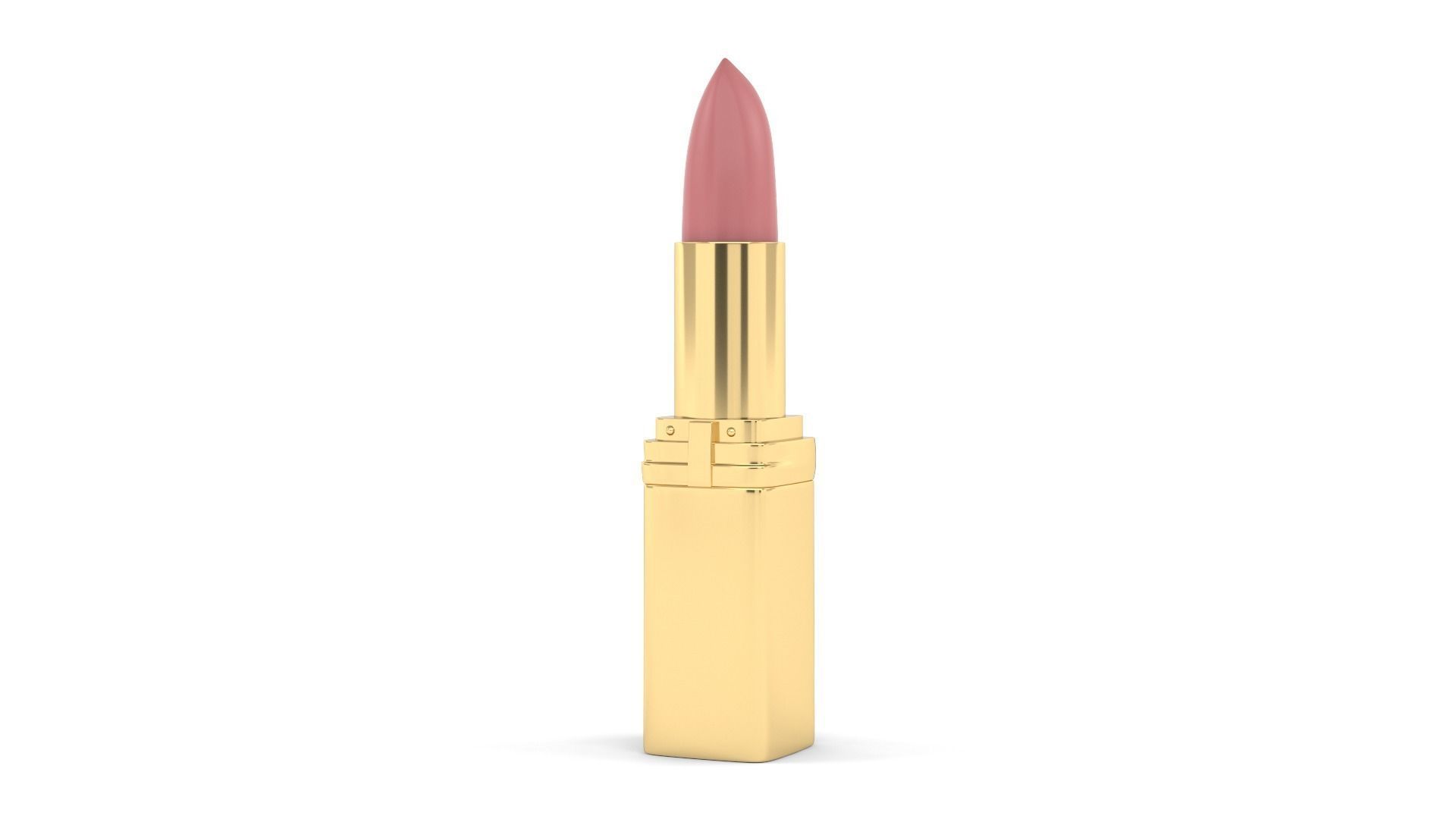 Lipstick in gold 3D model_3