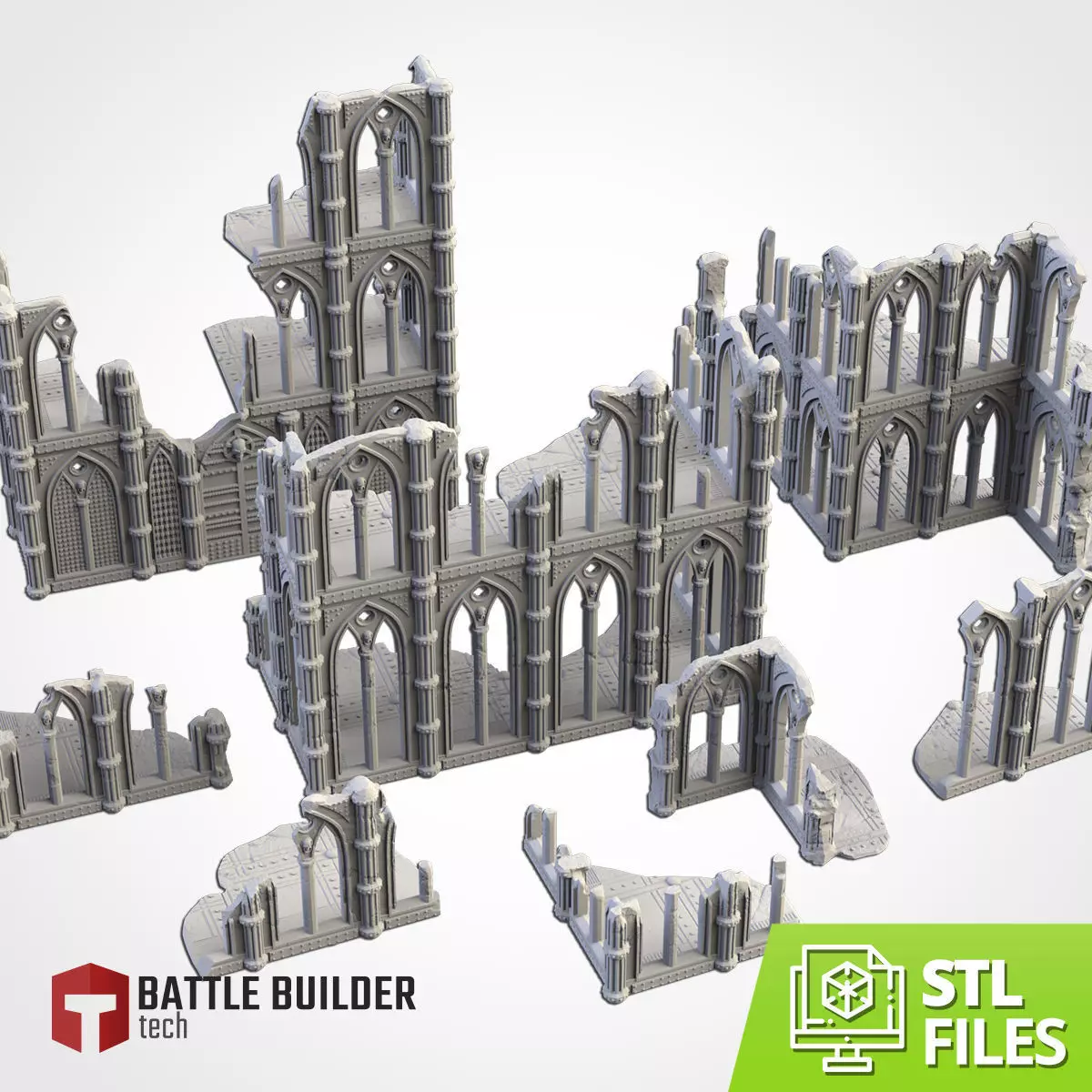 CATHEDRAL RUINS 3D print model_0