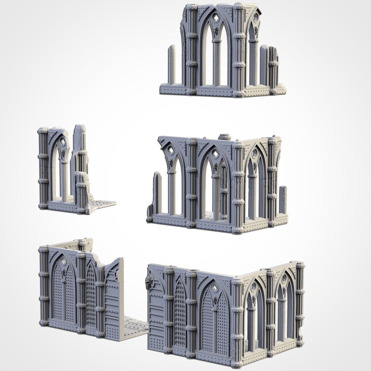 CATHEDRAL RUINS 3D print model_2