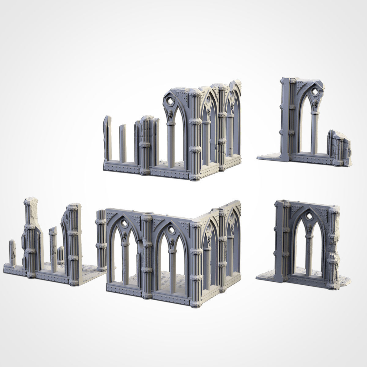CATHEDRAL RUINS 3D print model_4