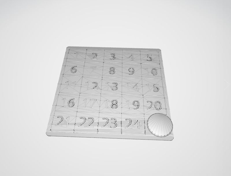 Steel Number Plate 3D model_5