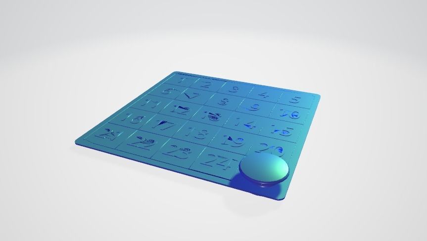 Steel Number Plate 3D model_4