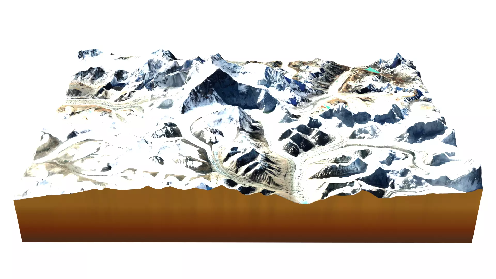 Mountainous Terrain Model 6 3D model