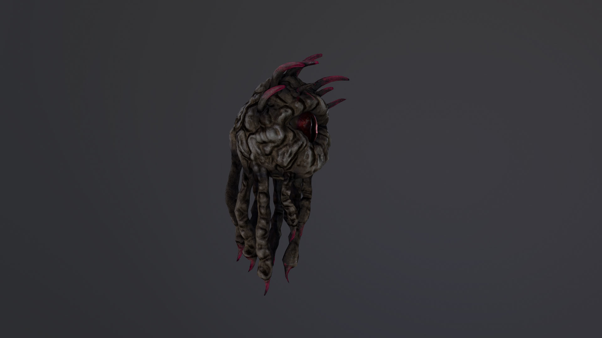 Monster Eye Low-poly 3D model_9