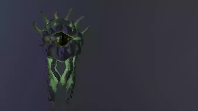 Monster Eye Low-poly 3D model