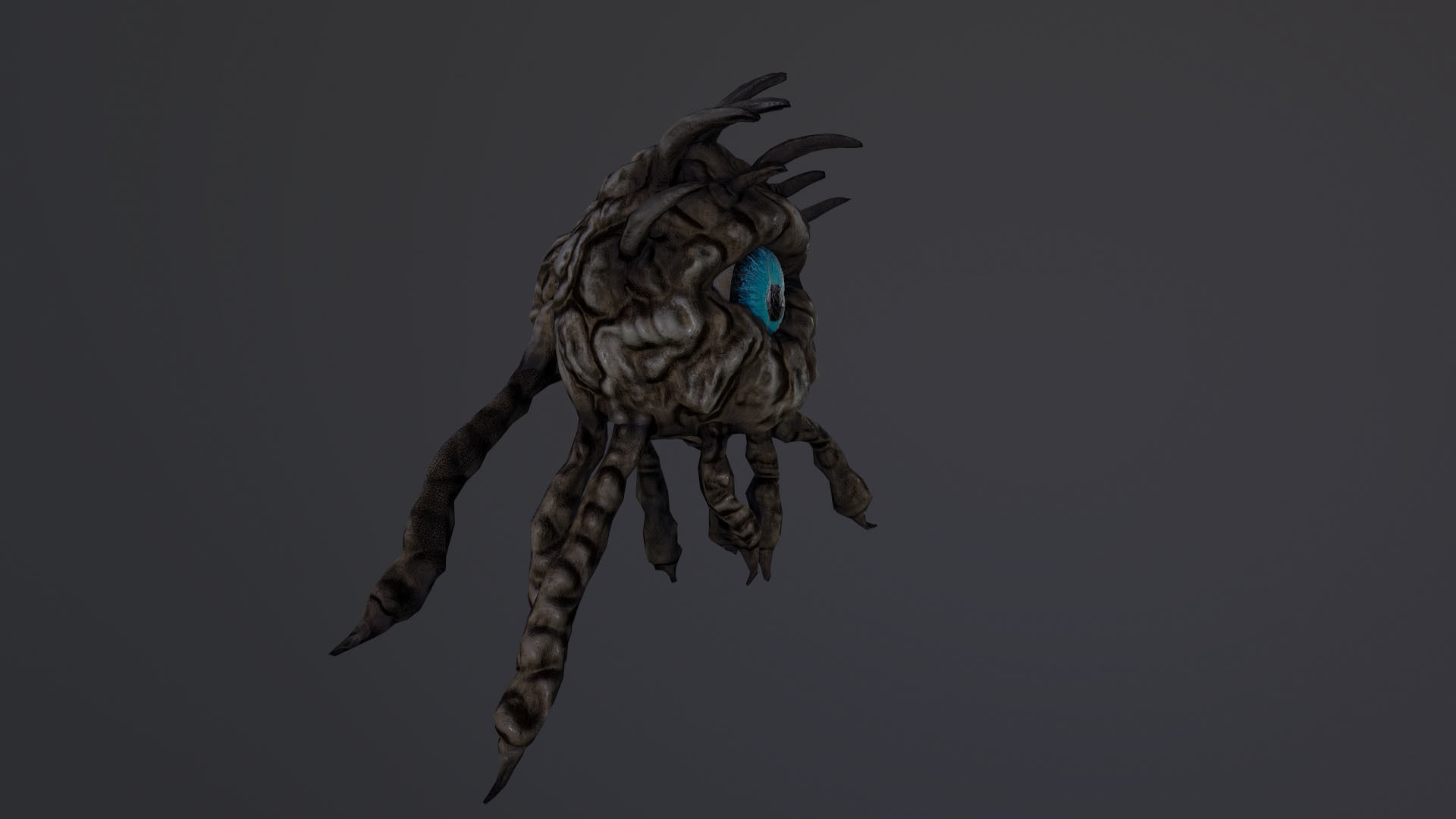 Monster Eye Low-poly 3D model_7