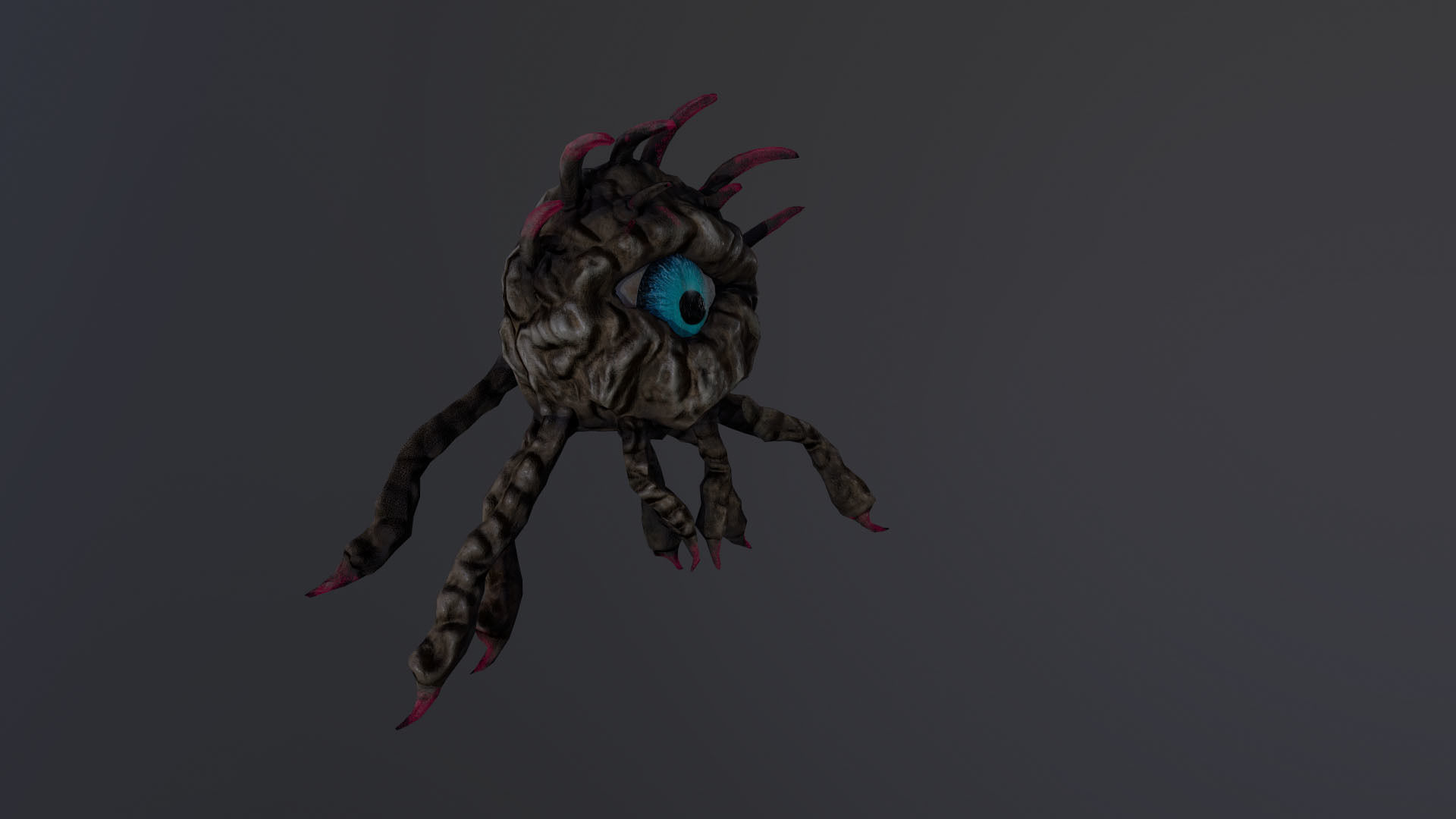 Monster Eye Low-poly 3D model_8