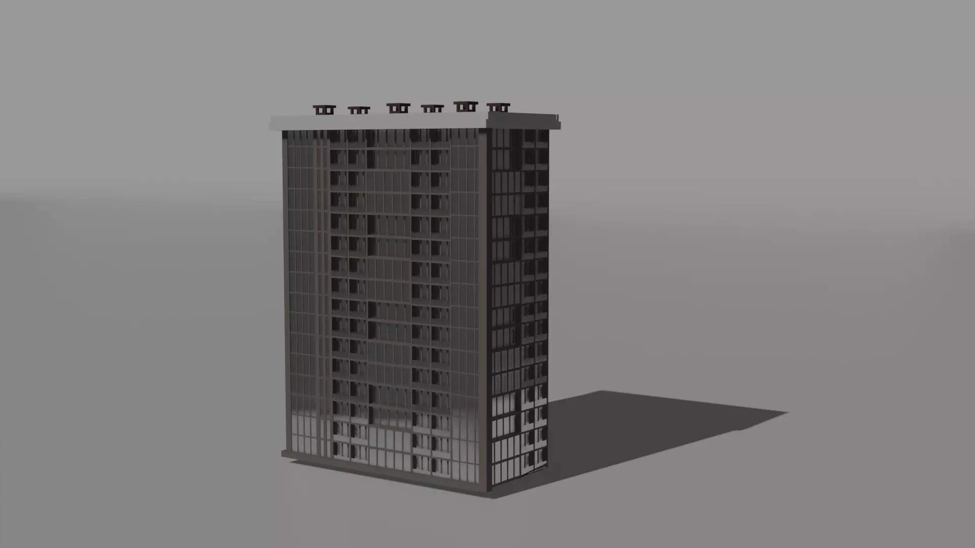 residential building Free low-poly 3D model