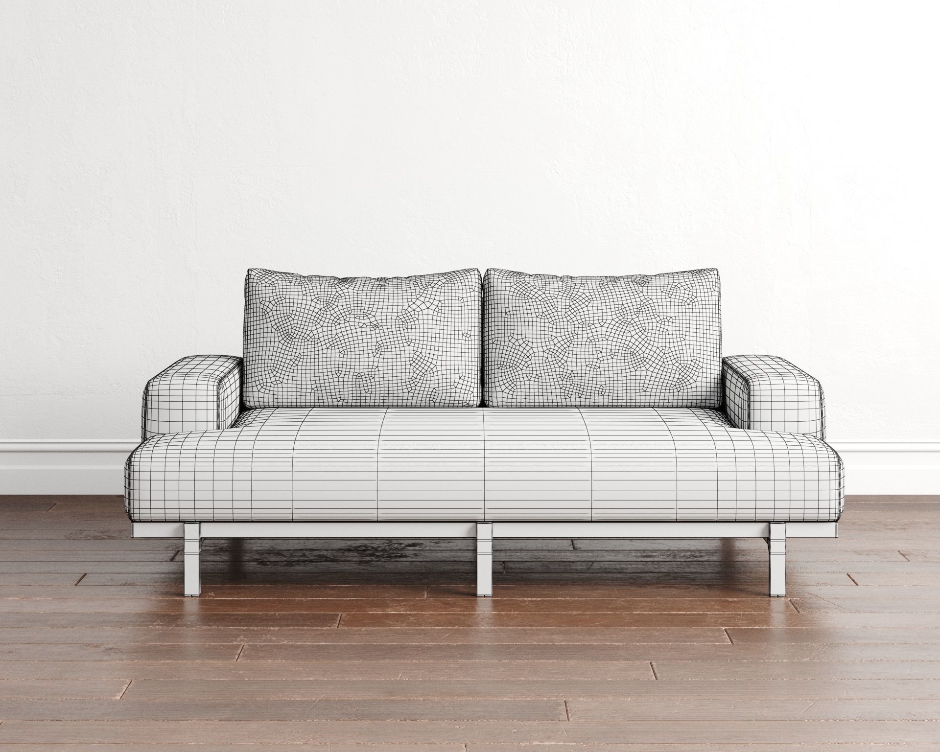 Couch 01 3D model_6