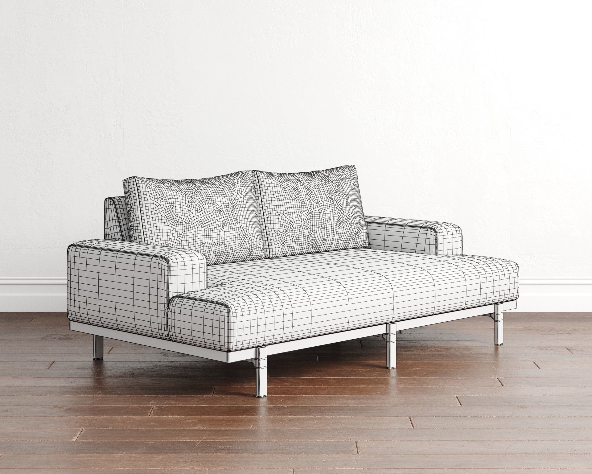 Couch 01 3D model_7