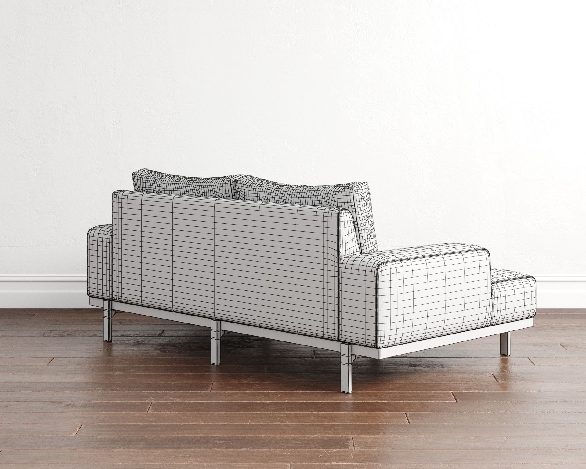 Couch 01 3D model_9