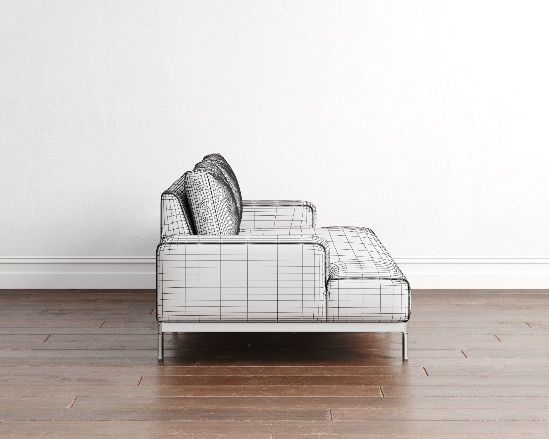 Couch 01 3D model_8