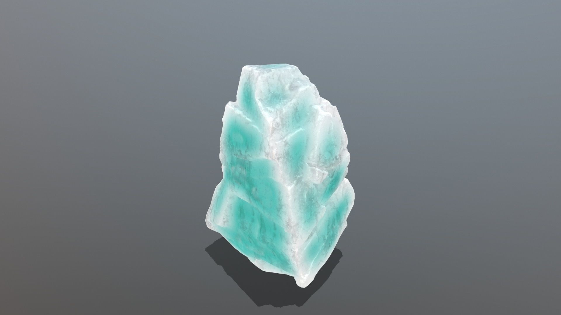 Ice Rock Set Low-poly 3D model_7