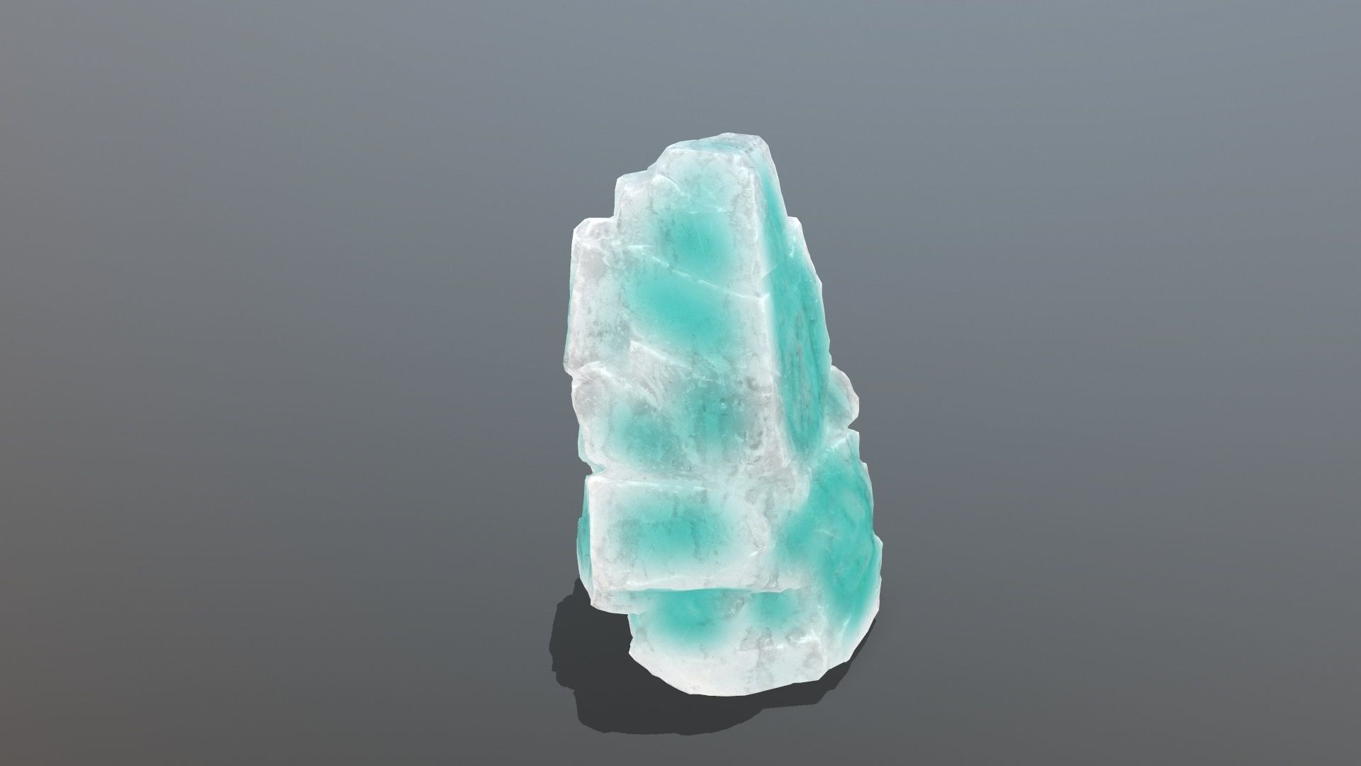 Ice Rock Set Low-poly 3D model_6