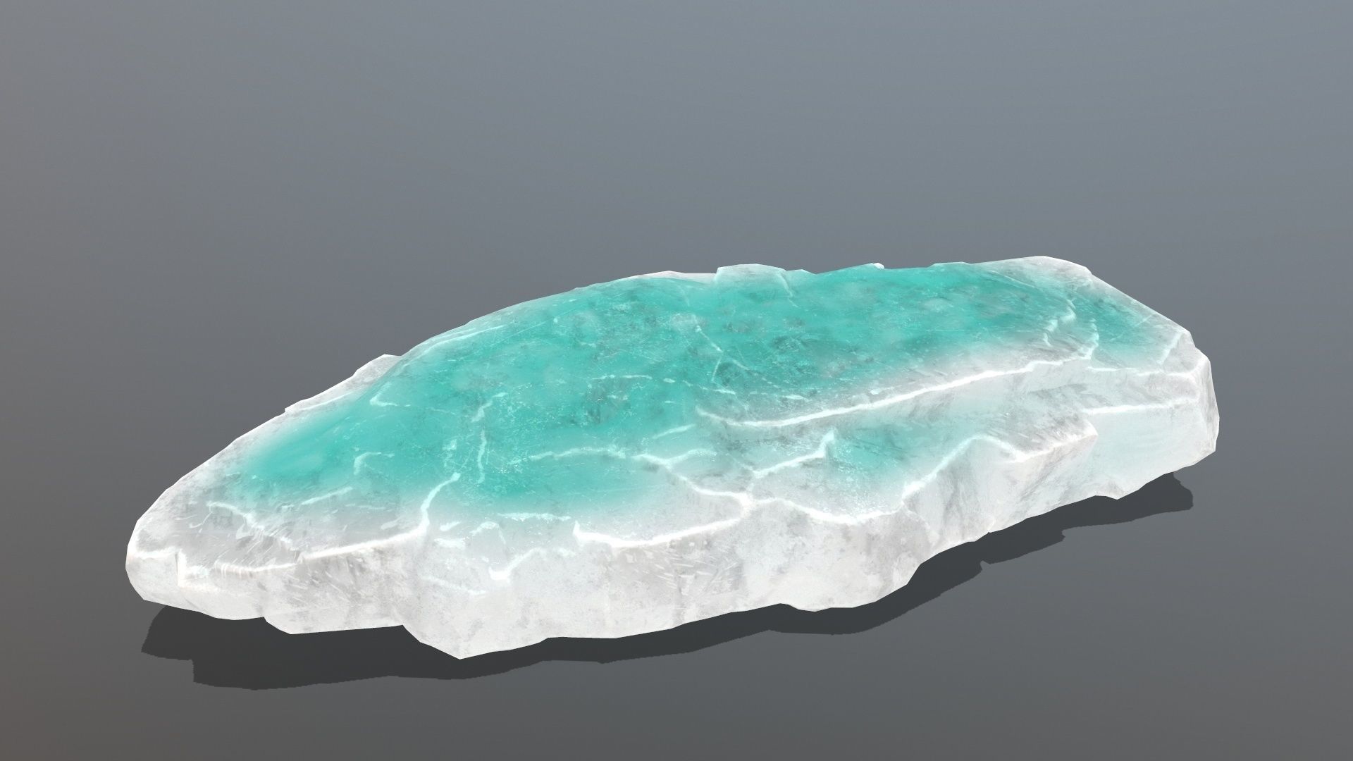 Ice Rock Set Low-poly 3D model_13